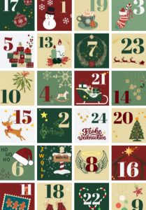 adventskalendertürchen bunt